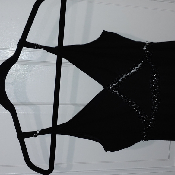 A Hippie Love LBD with cutouts and silver chain detail from Vanilla Sky Medium - Picture 3 of 11